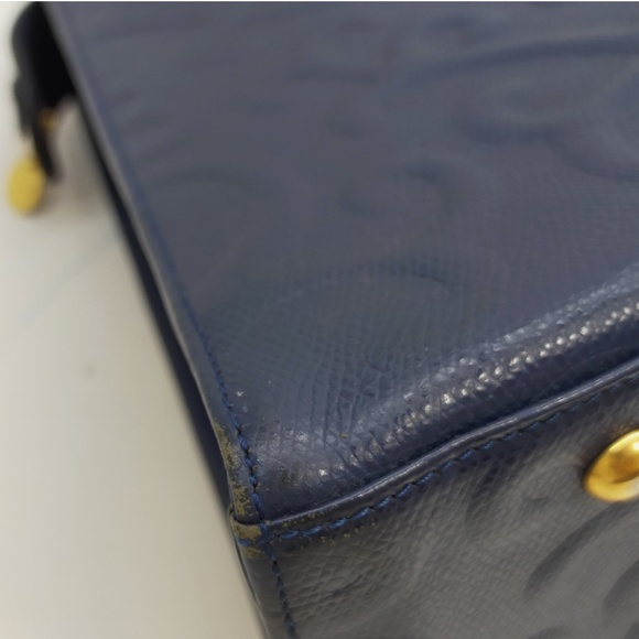 Yves Saint Laurent Shoulder Bag Blue Leather - Picture 6 of 9